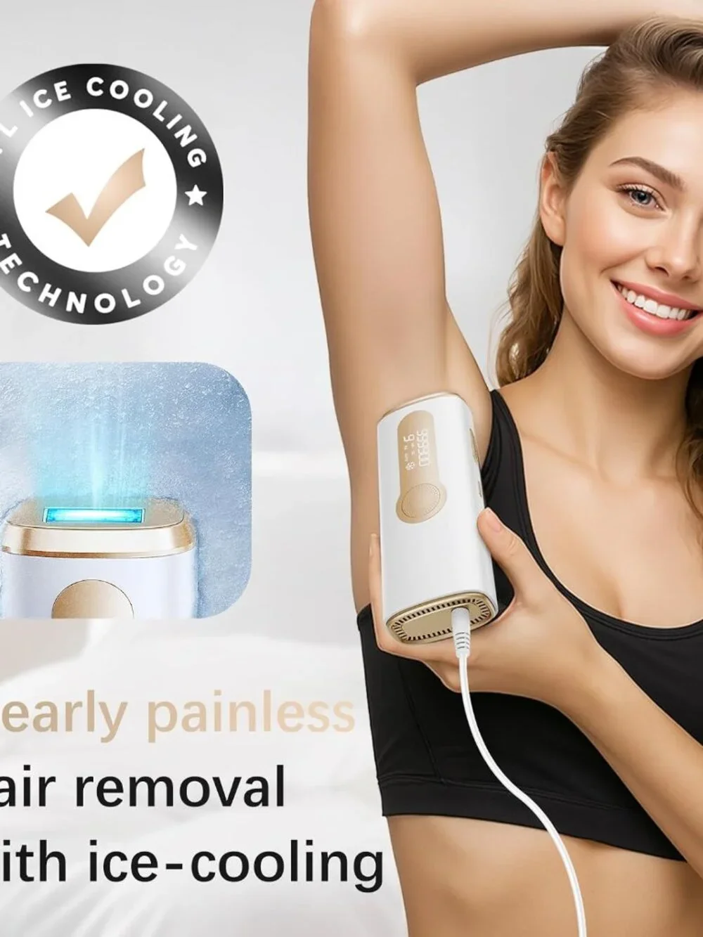 NEW IPL Laser Hair Removal Device for light/medium skin tones with dark hair